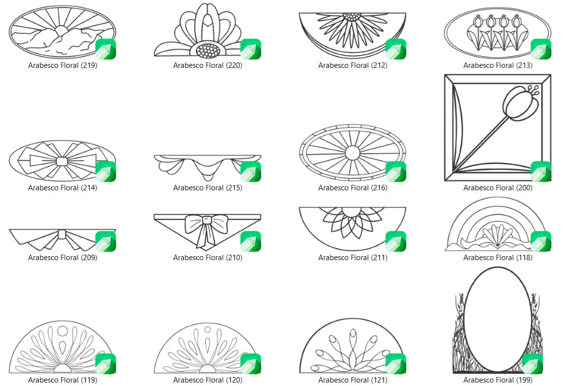 Kit 230 estampas vetores cdr arabescos coreldraw artes para imprimir e personalizar produtos em sublimacao