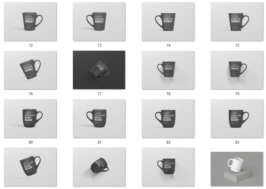 Acervo 245 templates mockups psd caneca squeeze e copo arquivo digital para divulgacao de sublimacao e brindes