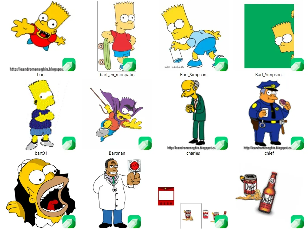 Acervo 290 artes cdr sublimacao simpsons e south park coreldraw vetores e estampas para imprimir e personalizar brindes