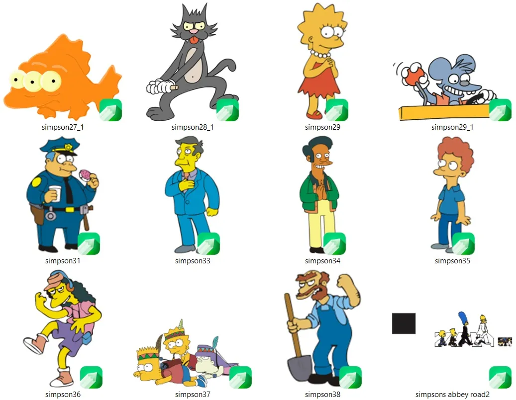 Coletanea 290 vetores estampas simpsons e south park coreldraw artes para imprimir e personalizar presentes em sublimacao