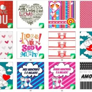 Pacote 30 artes cdr sublimacao almofadas dia dos namorados vetor editavel corel para estamparia e presentes afetivos