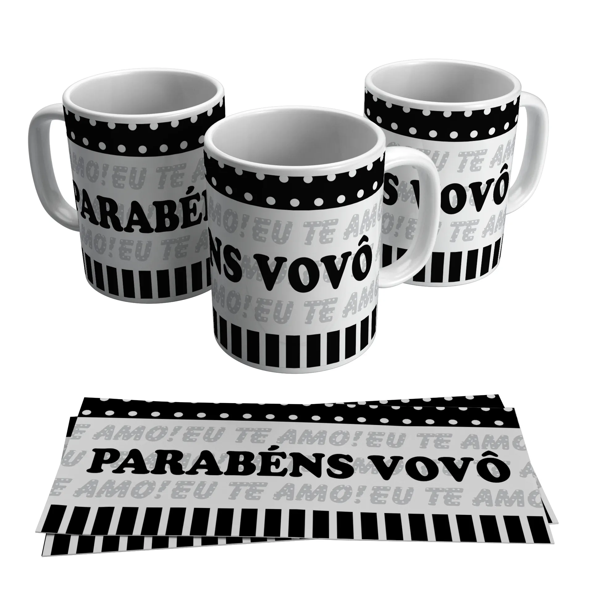 Pacote 30 artes vetores sublimacao caneca vovo e vovo cdr arquivo editavel com estampas para imprimir e personalizar