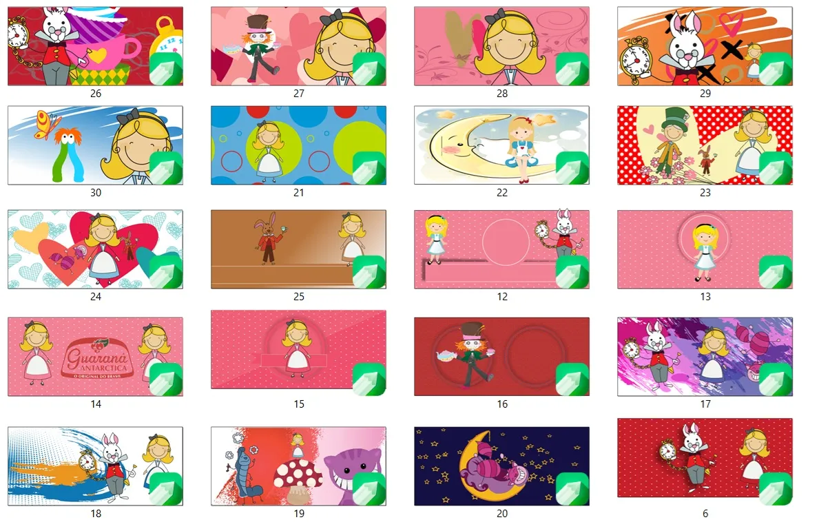 30 vetores caneca alice no pais das maravilhas cdr coreldraw artes para imprimir e personalizar canecas de sublimacao
