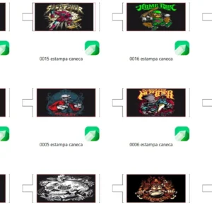 300 artes estampas para canecas sublimacao cdr coreldraw artes vetores para imprimir e personalizar canecas de sublimacao