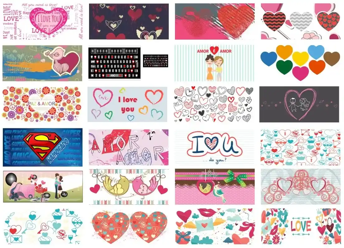 Kit 350 estampas sublimacao canecas tema namorados arte digital para atelie de personalizados e graficas