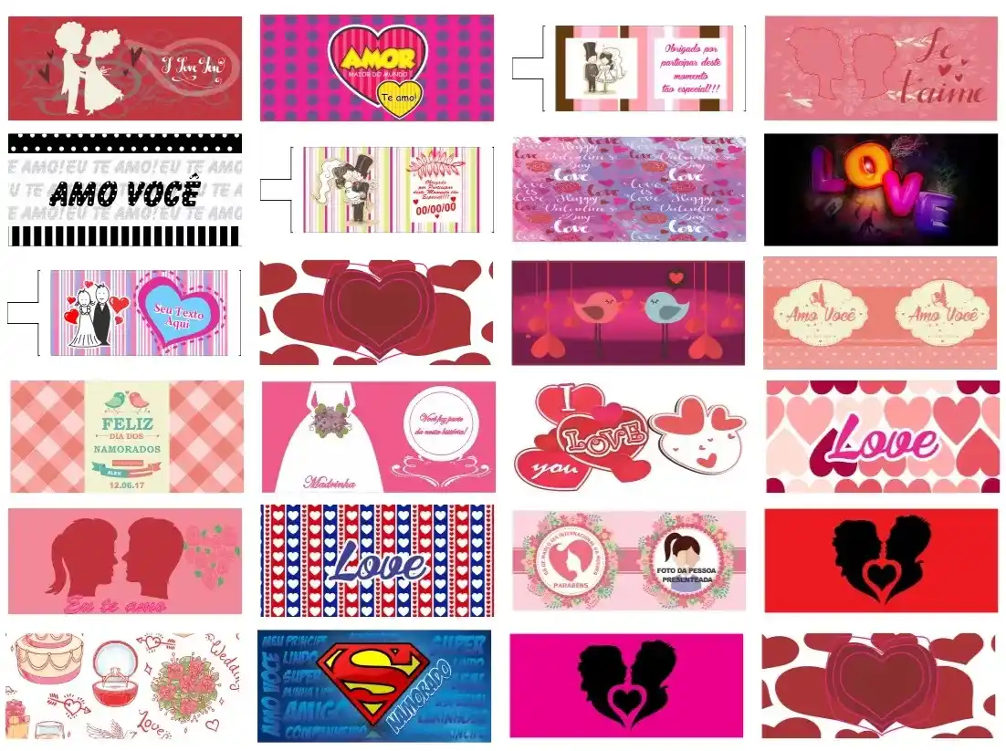 10 Kit Estampas Sublimacao Dia das Mães Pais Namorados