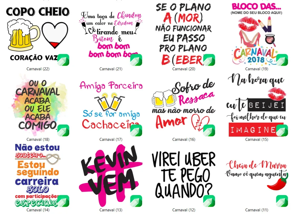 Kit 40 estampas vetores cdr camisas carnaval coreldraw artes para imprimir e personalizar produtos em sublimacao