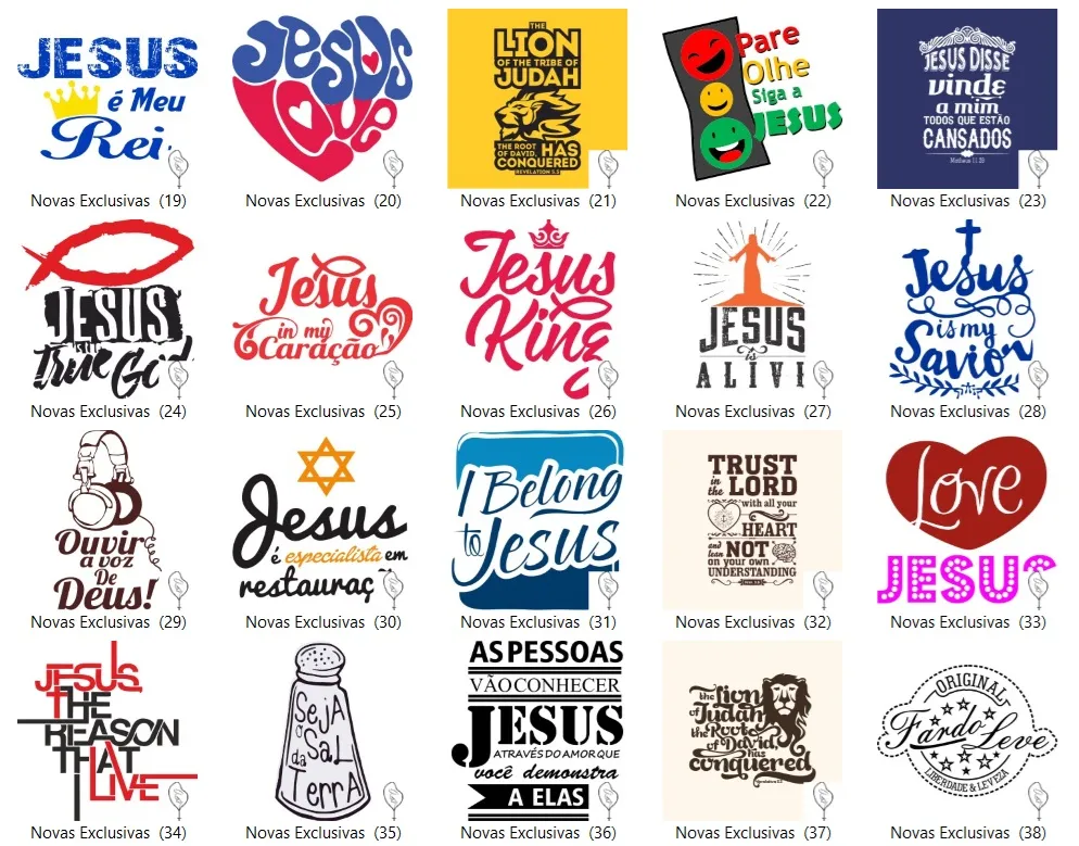 Pacote 400 artes vetores sublimacao gospel smilinguido coreldraw arquivo cdr editavel com estampas para imprimir e personalizar