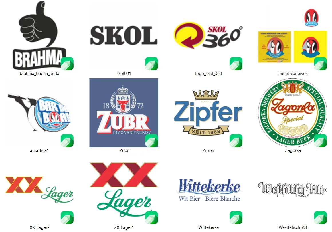 Acervo 500 artes cdr sublimacao marcas de cerveja coreldraw vetores e estampas para imprimir e personalizar brindes
