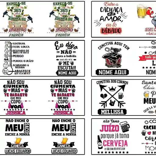 60 artes estampas sublimacao caneca de chopp arte digital editavel para personalizar canecas de vidro jateado e chopp