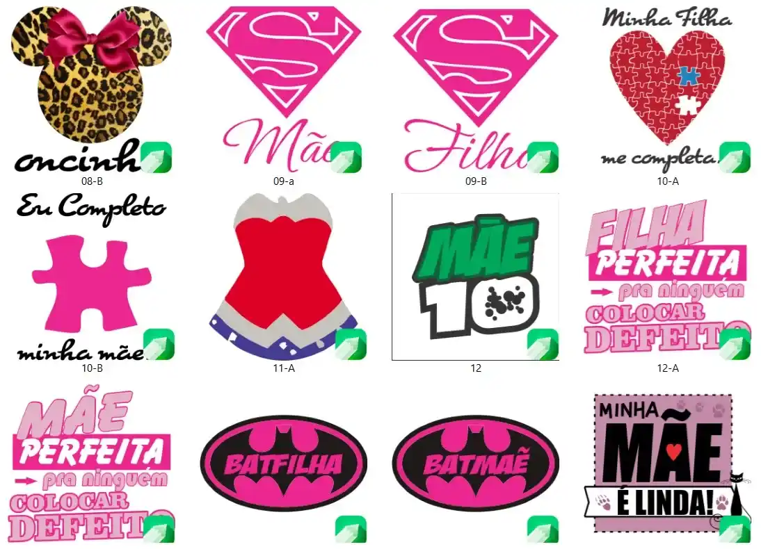 Pacote 60 artes cdr sublimacao camiseta dia das maes vetor editavel corel para estamparia e vestuario personalizado