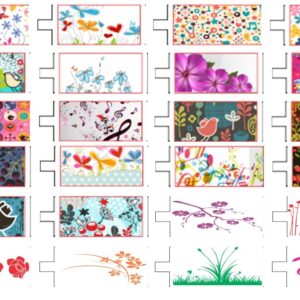 Pacote 60 artes cdr sublimacao caneca florais delicados vetor editavel corel para estamparia e presentes femininos