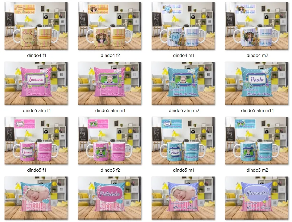 Coletanea 70 artes canecas madrinha padrinho dindo dinda sublimacao artes para imprimir e personalizar presentes carinhosos