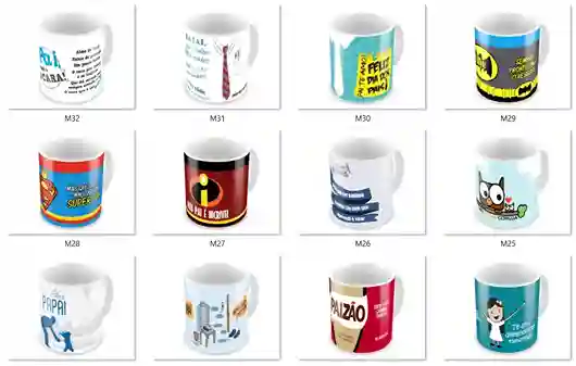 Kit 70 vetores cdr caneca dia dos pais para coreldraw arte digital para atelie de personalizados e graficas