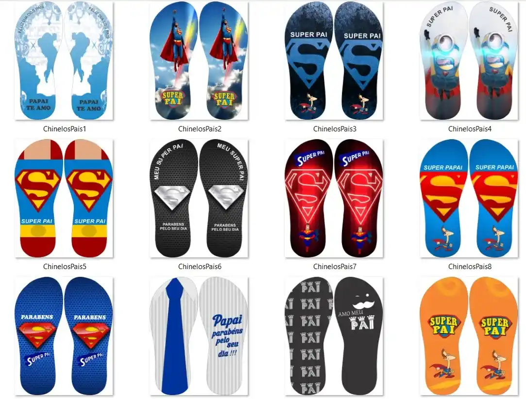 10 Kit Estampas Sublimacao Dia das Mães Pais Namorados