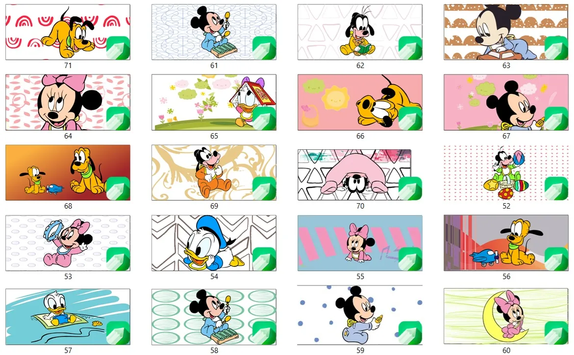 Kit 70 estampas vetores cdr caneca turma do mickey corel artes para imprimir e personalizar sublimacao de canecas