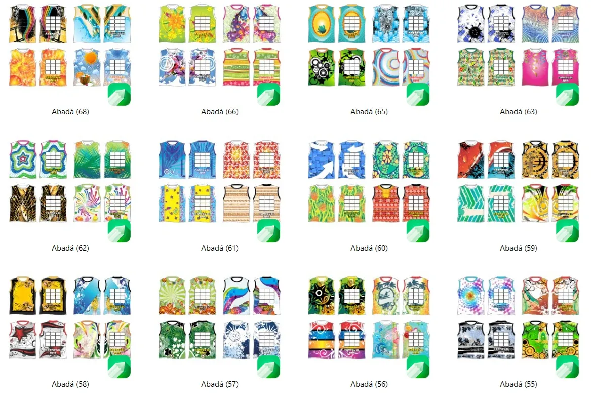 Coletanea 75 vetores estampas abadas coreldraw artes para imprimir e personalizar presentes em sublimacao