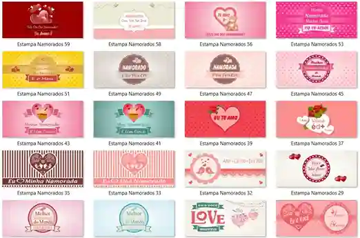 Acervo 800 estampas digitais canecas dia dos namorados arquivo digital para estamparia e presentes romanticos