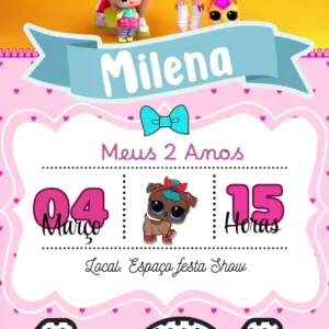 Convite Animado Lol Digital Editar no Canva