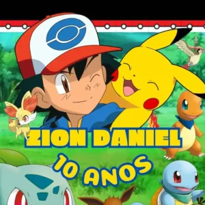Convite Animado Pokemon Editar no Canva