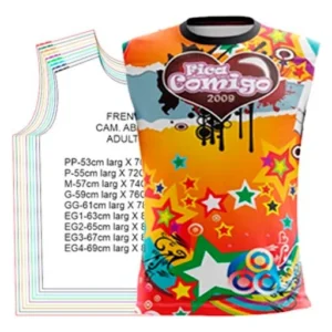 Gabarito abadas carnaval 50 artes sublimacao para imprimir em PDF moldes de roupa formato A4 e grafica