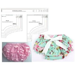 Molde de costura calcinha bunda rica tapa fralda para imprimir em PDF moldes de roupa infantil formato A4 e grafica