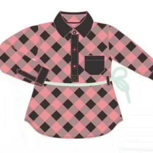 Molde de costura camisa longa feminina infantil para imprimir em PDF moldes de roupa infantil formato A4 e grafica