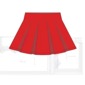 Molde de costura saia pregueada colegial infantil para imprimir em PDF moldes de roupa infantil formato A4 e grafica