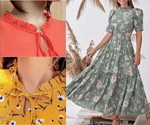 Molde de costura vestido babado manga princesa para imprimir em PDF moldes de roupa feminina formato A4 e grafica