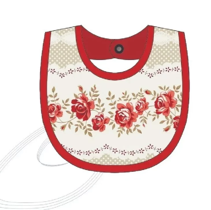 Molde de costura babador bandana para imprimir em PDF moldes de roupa e acessorio infantil formato A4 e grafica
