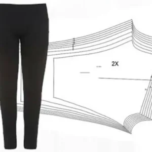 Molde de costura calca legging infantil para imprimir em PDF moldes de roupa infantil formato A4 e grafica