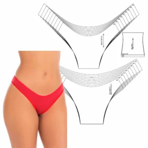 Molde de costura calcinha tanga feminina para imprimir em PDF moldes de roupa moda intima formato A4 e grafica