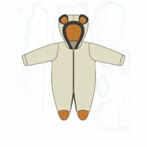 Molde de costura macacao pelucia infantil para imprimir em PDF moldes de roupa infantil formato A4 e grafica