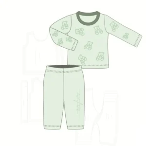 Molde de costura pijama bebe de inverno para imprimir em PDF moldes de roupa infantil formato A4 e grafica