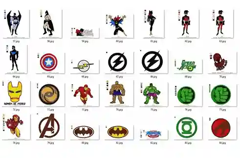 Matrizes de bordado personagens super-herois personalizado para comprar arquivo digital pes jef dst exp bordadeiras