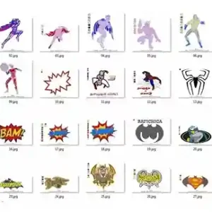 Pacote de matrizes de bordado super-herois para comprar formato pes jef dst exp bordados personalizados infantis