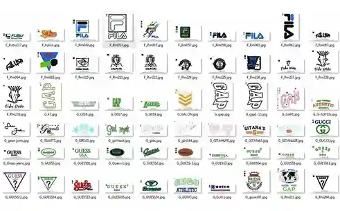 Matrizes de bordado personalizado logos famosos para comprar arquivo digital pes jef dst para bordadeira profissional