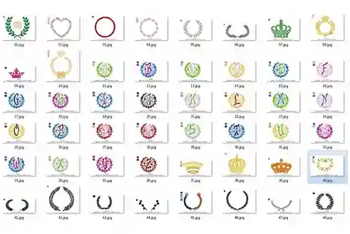 Matrizes de bordado personalizado ramos com coroa para comprar arquivo digital pes jef dst para bordadeira e enxoval nobre