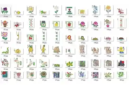 Pacote de matrizes de bordado ponto de cruz para comprar formato pes jef dst exp bordados personalizados artesanais