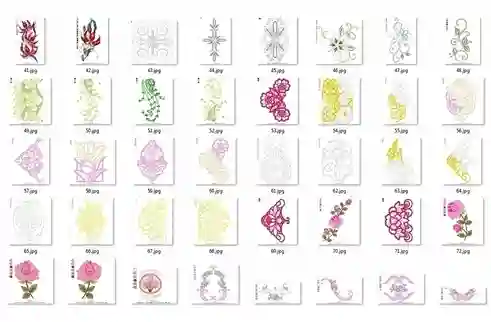 Matrizes de bordado personalizado flores rechilieu para comprar arquivo digital pes jef dst para bordadeira e enxoval fino