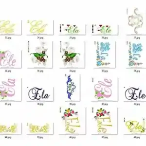 Pacote de matrizes de bordado casal ele e ela para comprar formato pes jef dst exp bordados personalizados para noivas