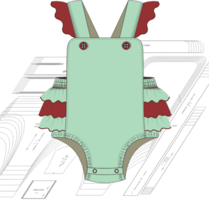 Molde de costura banho de sol feminino infantil para imprimir em PDF moldes de roupa infantil e bebe formato A4 e grafica