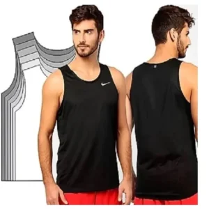 Molde de costura camiseta regata masculina para imprimir em PDF moldes de roupa masculina formato A4 e grafica