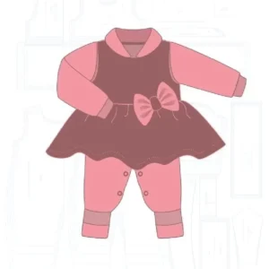 Molde de costura macacao com vestido bebe para imprimir em PDF moldes de roupa infantil e bebe formato A4 e grafica