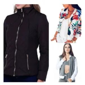 Molde de costura jaqueta casaco bomber feminino para imprimir em PDF moldes de roupa feminina inverno formato A4 e grafica