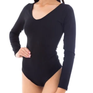 Molde de costura body basico manga longa para imprimir em PDF moldes de roupa feminina formato A4 e grafica
