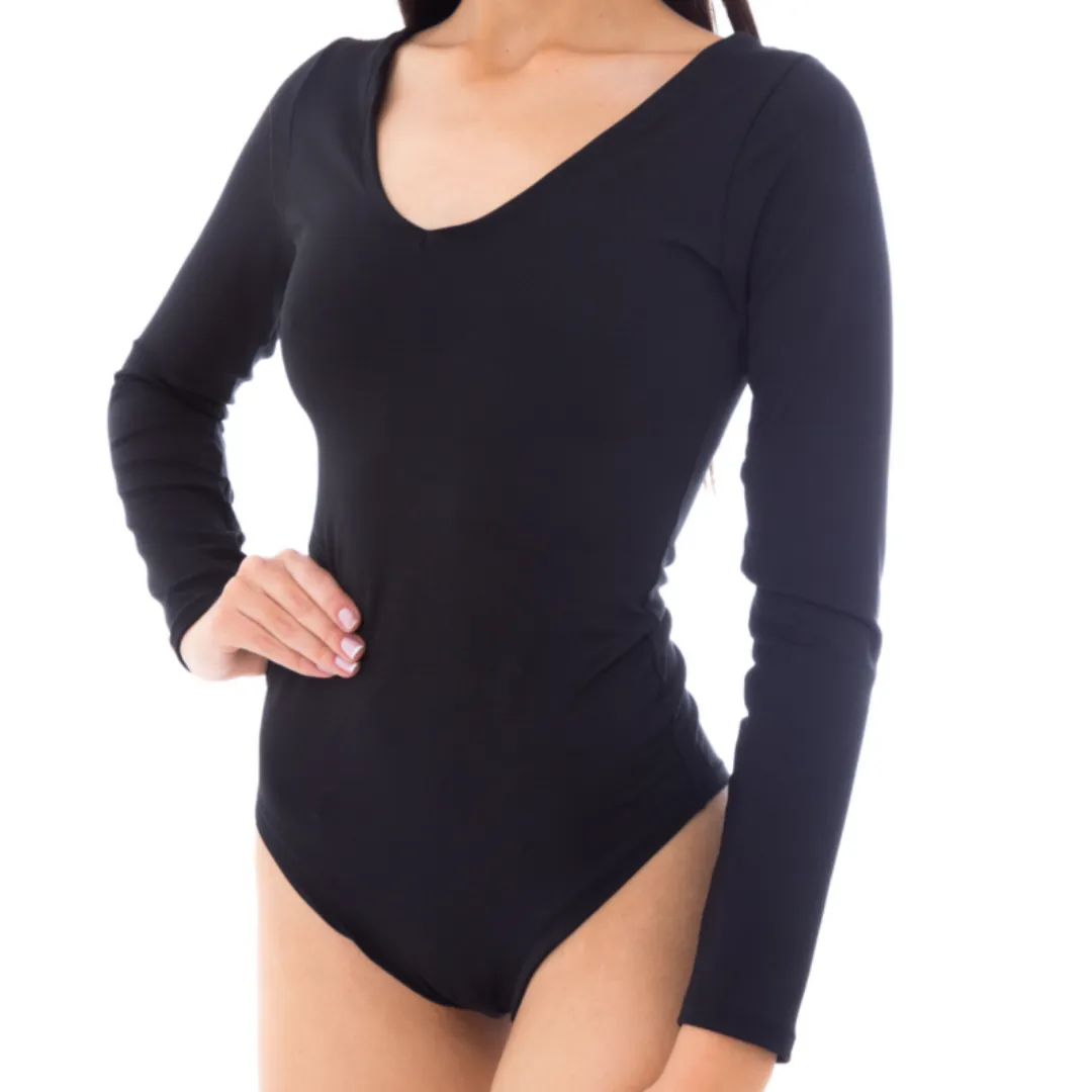 Molde de costura body basico manga longa para imprimir em PDF moldes de roupa feminina formato A4 e grafica