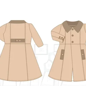 Molde de costura casaco com forro infantil para imprimir em PDF moldes de roupa infantil inverno formato A4 e grafica