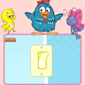 Convite de aniversario da Galinha Pintadinha editavel no Canva em formato de video animado.