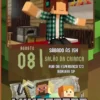 Convite de aniversario do Minecraft editavel no Canva em formato de video animado.